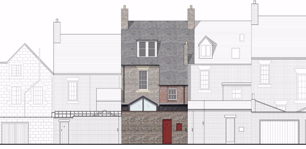 Brandling Place elevation drawing
