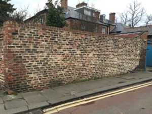 Haldane rebuilt wall